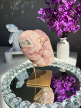 Load image into Gallery viewer, Druzy Pink amethyst heart 2822