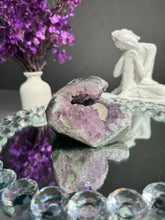 Load image into Gallery viewer, Amethyst cave geode with calcite 2730