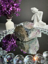 Load image into Gallery viewer, Amethyst cave geode with calcite 2730