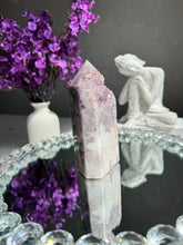 Load image into Gallery viewer, pink amethyst tower with amethyst 2787