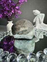 Load image into Gallery viewer, Amethyst geode with calcite 2730