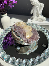 Load image into Gallery viewer, Amethyst geode with calcite 2732
