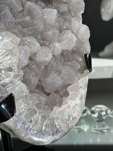 Load image into Gallery viewer, Lilac sugar Amethyst geode Healing crystals 2759