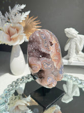 Load image into Gallery viewer, Druzy amethyst stalactite agate geode Healing crystals 2762