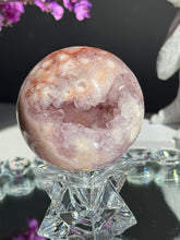 Load image into Gallery viewer, Druzy amethyst and Pink amethyst SPHERE ONLY healing crystals 2753