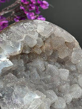 Load image into Gallery viewer, Lilac sugar Amethyst geode Healing crystals 2759
