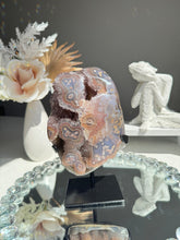 Load image into Gallery viewer, Druzy amethyst stalactite agate geode Healing crystals 2762