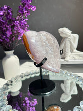 Load image into Gallery viewer, Blue sugar druzy quartz heart with agate Healing crystals 2773