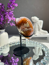 Load image into Gallery viewer, Blue sugar druzy quartz heart with agate Healing crystals 2773