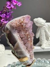 Load image into Gallery viewer, Amethyst geode with agate banding Healing crystals 2772