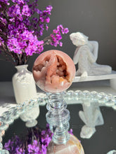 Load image into Gallery viewer, Bubble druzy Pink amethyst sphere healing crystals 2750
