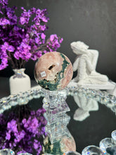 Load image into Gallery viewer, Pink amethyst sphere with amethyst SPHERE ONLY healing crystals 2752