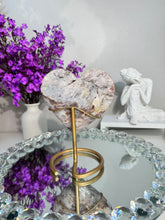 Load image into Gallery viewer, Red druzy Pink Amethyst heart 2885