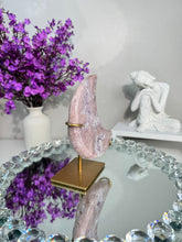 Load image into Gallery viewer, Pink Amethyst moon with amethyst 2904