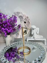 Load image into Gallery viewer, Large Lilac purple Pink Amethyst moon with amethyst 2884