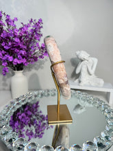 Load image into Gallery viewer, Pink Amethyst moon with amethyst 2901