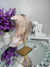 Load image into Gallery viewer, Pink Amethyst moon with amethyst 2899