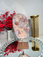 Load image into Gallery viewer, Pink Amethyst slab with amethyst 2908