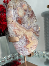 Load image into Gallery viewer, Pink Amethyst slab with amethyst 2908