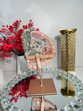 Load image into Gallery viewer, Pink Amethyst slab with quartz 2908