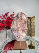 Load image into Gallery viewer, Pink Amethyst slab with amethyst 2907