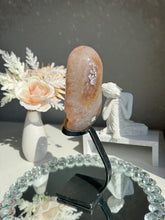 Load image into Gallery viewer, Orangey tan rainbow Amethyst geode 2977 Healing crystals