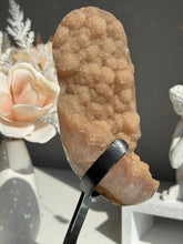 Load image into Gallery viewer, Orangey tan rainbow Amethyst geode 2977 Healing crystals