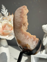 Load image into Gallery viewer, Orangey tan rainbow Amethyst geode 2977 Healing crystals