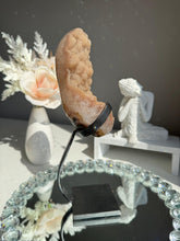 Load image into Gallery viewer, Orangey tan rainbow Amethyst geode 2977 Healing crystals