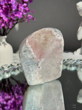 Load image into Gallery viewer, Pink rainbow Amethyst cutbase 2982 Healing crystals
