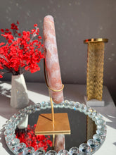 Load image into Gallery viewer, XL Pink amethyst moon with amethyst 3011