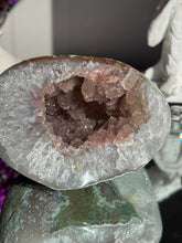 Load image into Gallery viewer, Pink Amethyst Geode with Rainbow Quartz, 3.3 lbs 2998