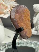 Load image into Gallery viewer, Burnt orange Sugar rainbow Amethyst geode 2978 Healing crystals