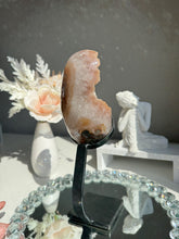 Load image into Gallery viewer, Orangey tan rainbow Amethyst geode 2977 Healing crystals