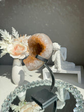 Load image into Gallery viewer, Orange Sugar rainbow Amethyst geode 2977 Healing crystals