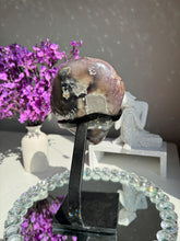 Load image into Gallery viewer, Muave pink Sugar rainbow Amethyst geode 2983 Healing crystals