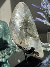Load image into Gallery viewer, Green Amethyst geode amethyst geode 2627 rainbow amethyst