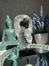 Load image into Gallery viewer, Galaxy amethyst geode 2448 black amethyst