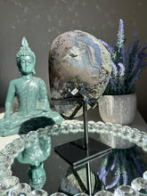 Load image into Gallery viewer, Sugar rainbow Amethyst geode 2399 amethyst geode