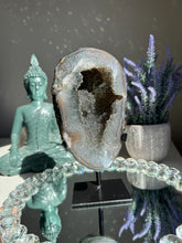 Load image into Gallery viewer, Sugar rainbow Amethyst geode 2399 amethyst geode