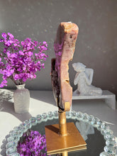 Load image into Gallery viewer, XL Druzy Pink amethyst moon 3031