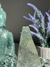 Load image into Gallery viewer, Green Rainbow amethyst pendulum BROKEN TIP healing crystals 0