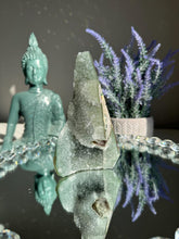 Load image into Gallery viewer, Green Rainbow amethyst pendulum BROKEN TIP healing crystals 0