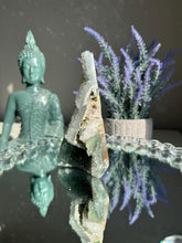 Load image into Gallery viewer, Green Rainbow amethyst pendulum BROKEN TIP healing crystals 0