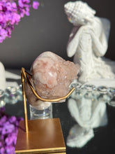Load image into Gallery viewer, Druzy Pink amethyst heart and egg set 3024 geode egg