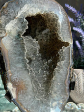 Load image into Gallery viewer, Sugar rainbow Amethyst geode 2399 amethyst geode