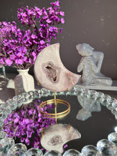 Load image into Gallery viewer, Lilac purple Pink amethyst moon healing crystals 3075