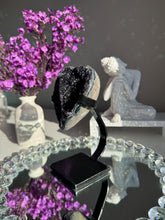 Load image into Gallery viewer, Druzy amethyst heart healing crystals 3063
