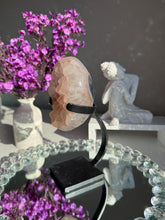 Load image into Gallery viewer, Pink Druzy rainbow amethyst heart healing crystals 2977