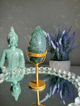 Load image into Gallery viewer, Green Amethyst Egg, Uruguay Crystal with Stand 3092